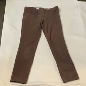 Pilcro & the Letterpress Brown Serif Pants 24 Academia Classic Minimalist Preppy